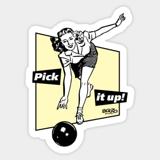 Bowler-Woman1 Sticker
